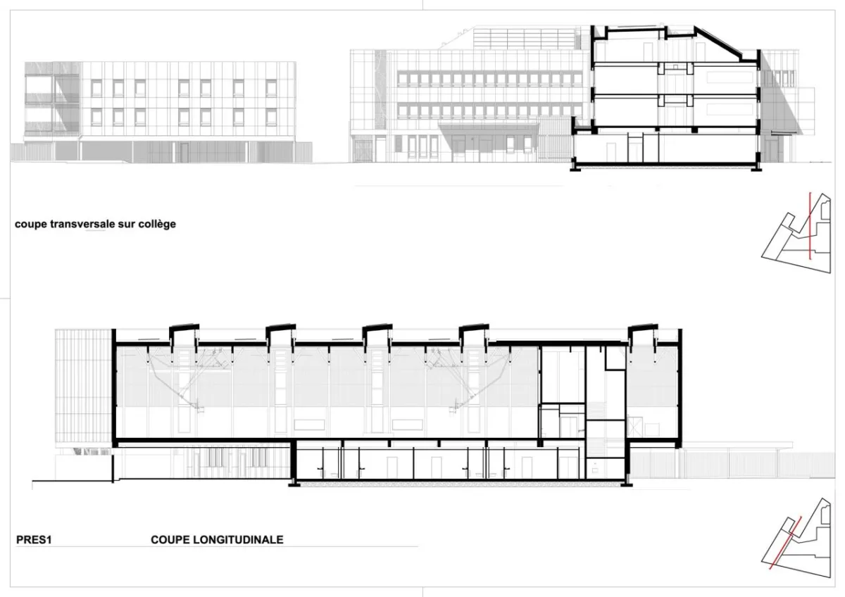 BIM建筑|瓦伦顿 Samuel-Paty 中学 / Archipente