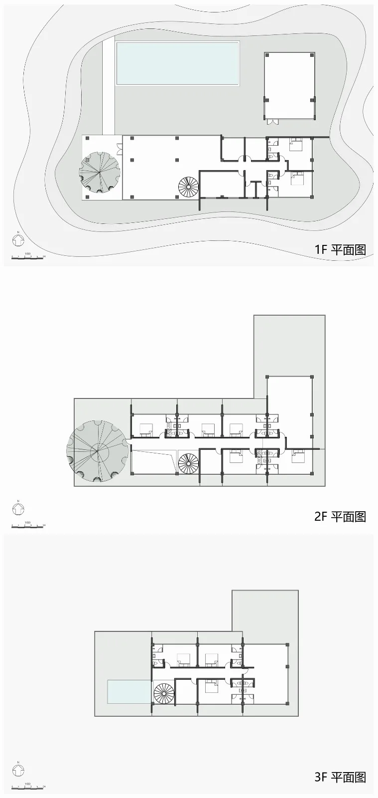 BIM建筑|云台阅野：漂浮在茶田上的民宿 / 岩川建筑设计