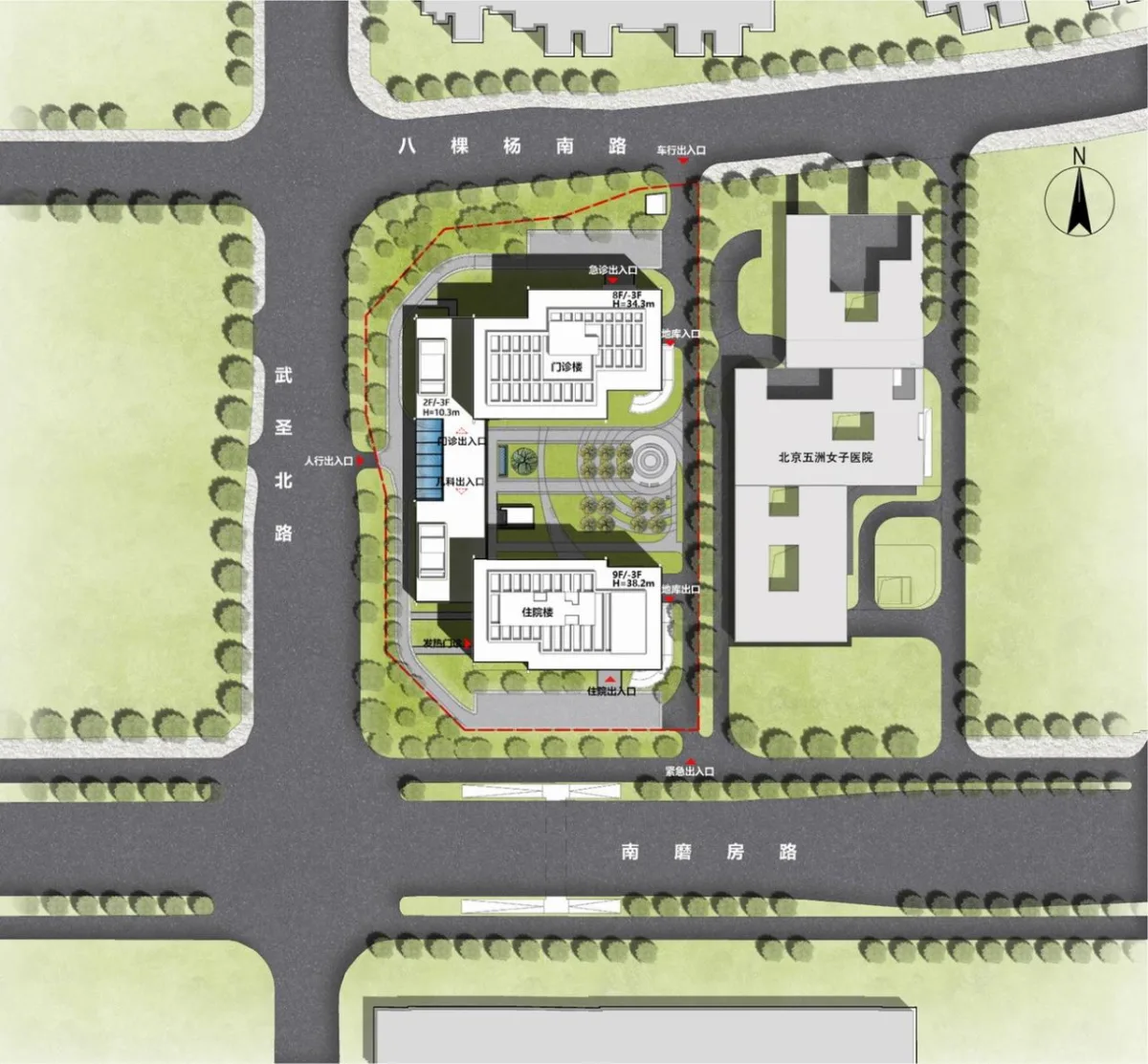 BIM建筑|中国残联北京按摩医院扩建项目 / 中国电子工程设计院王振军工作室+“蔓·设计”研究中心
