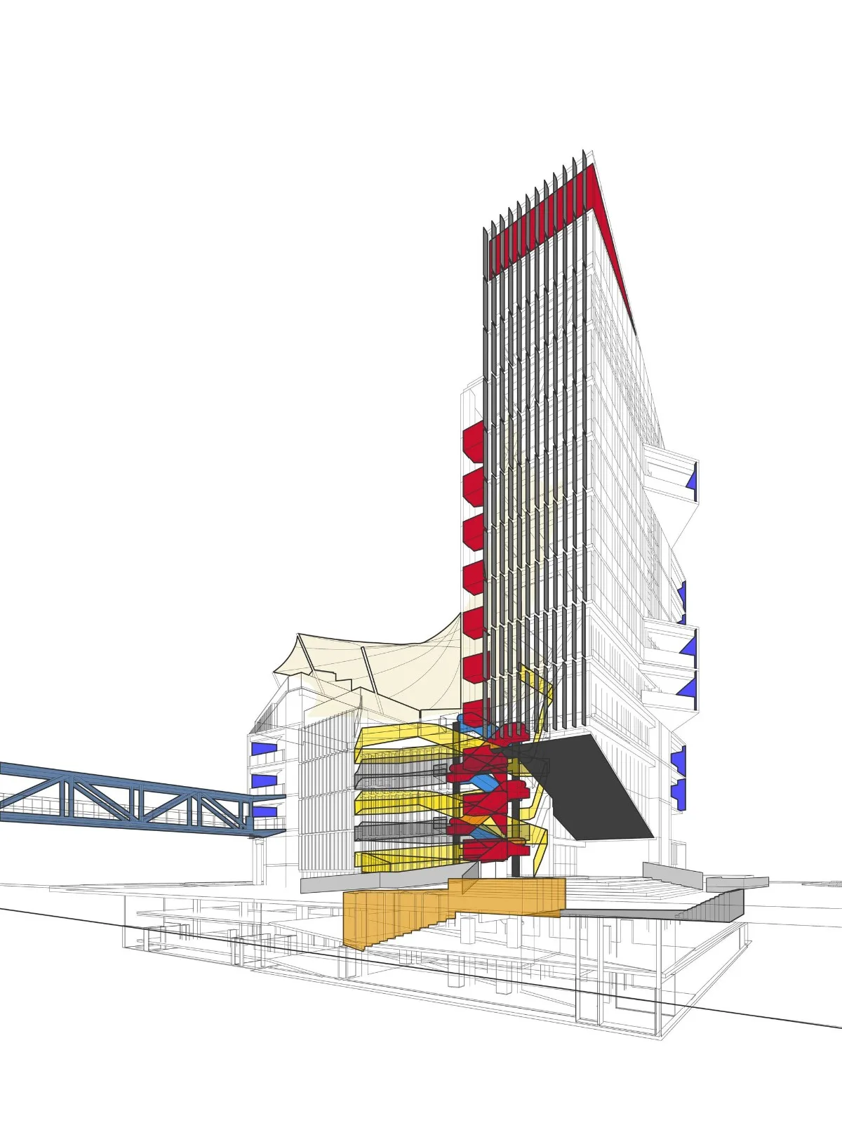 BIM建筑|楼梯漫步，圣地亚哥大学商业与经济学院 FAE / Marsino Arquitectura