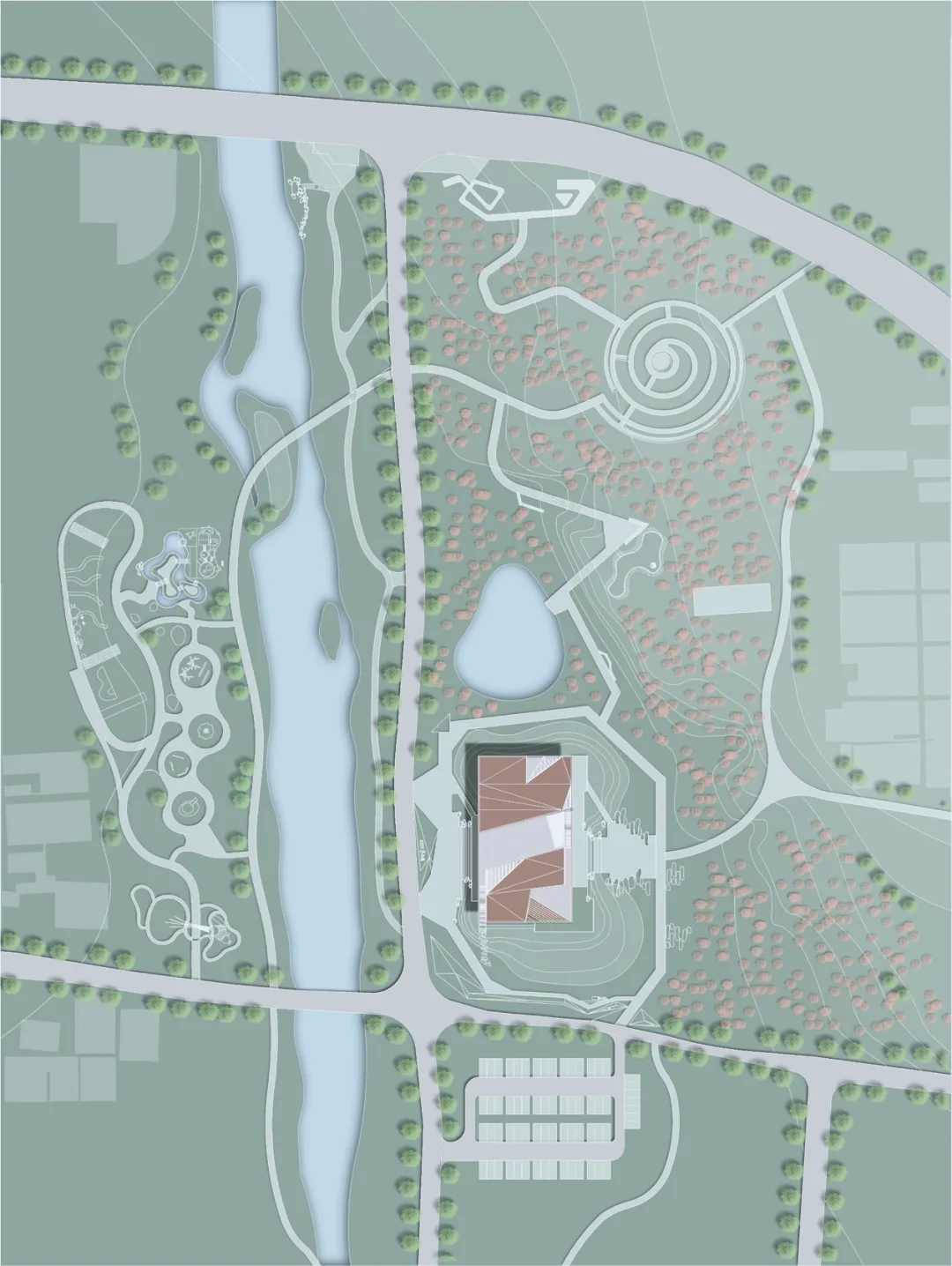 BIM建筑|雕琢乡村璞玉，静待尘尽光生：乡村振兴示范区项目展示中心 / 邹迎晞-袈蓝建筑