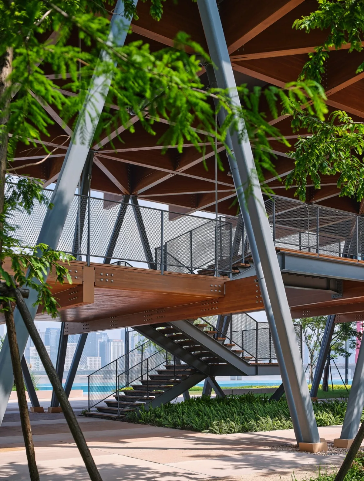 BIM建筑|杭州滨江公共空间·长亭驿 / 同济原作设计工作室