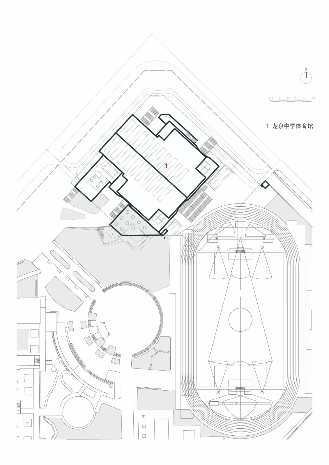 BIM建筑|龙泉中学体育馆 / 中国建筑西南设计研究院有限公司