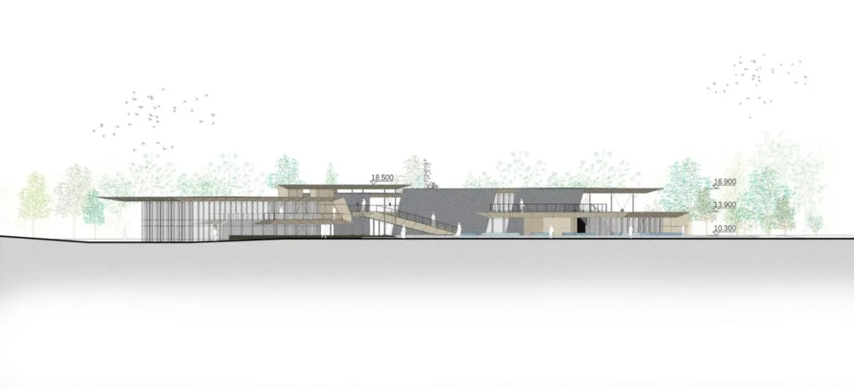 BIM建筑|杭州滨江公共空间·风鸢驿 / 同济原作设计工作室