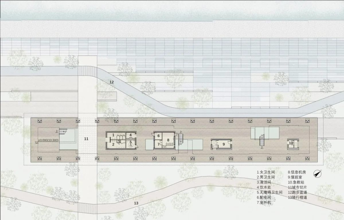 BIM建筑|杭州滨江公共空间·长亭驿 / 同济原作设计工作室