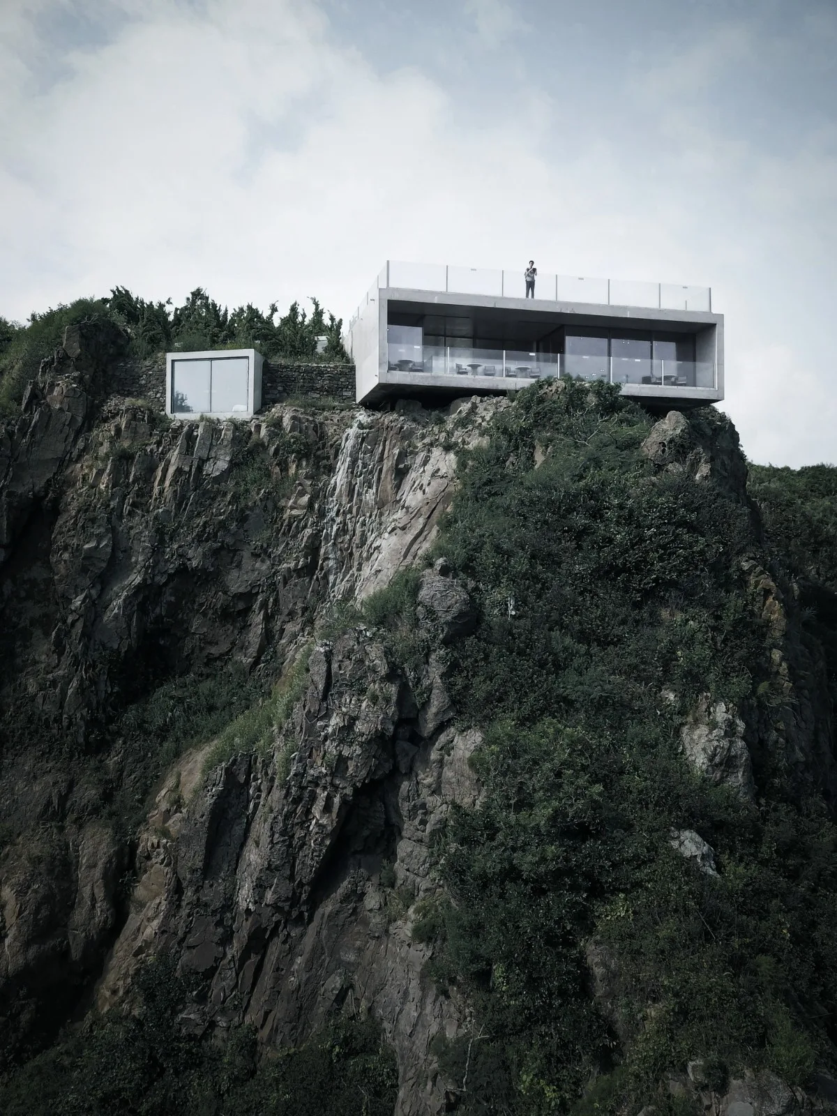 BIM建筑|崖顶咖啡厅及塔居 / 迹•建筑事务所（TAO）