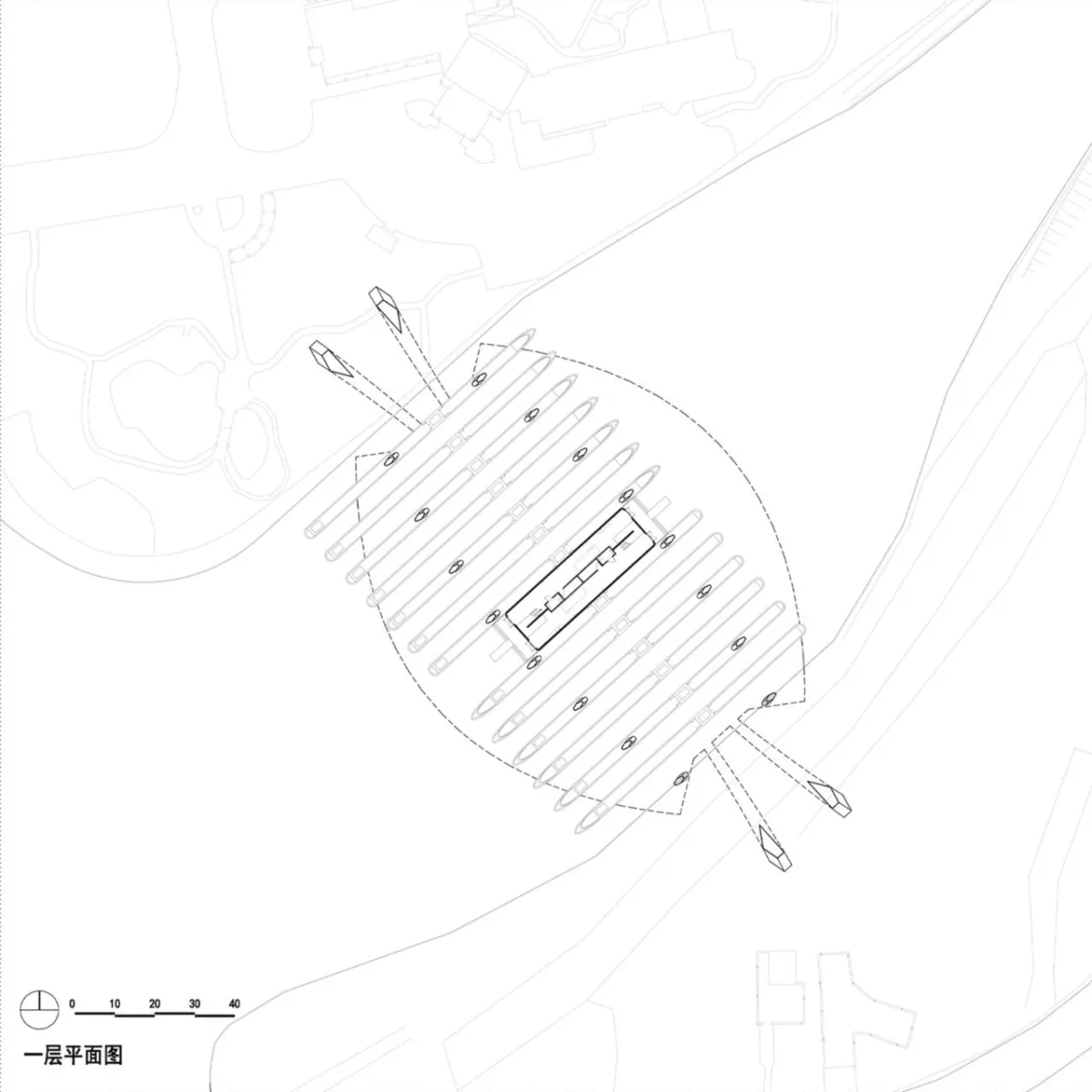 BIM建筑|杭甬高速绍兴收费站 / 任天建筑
