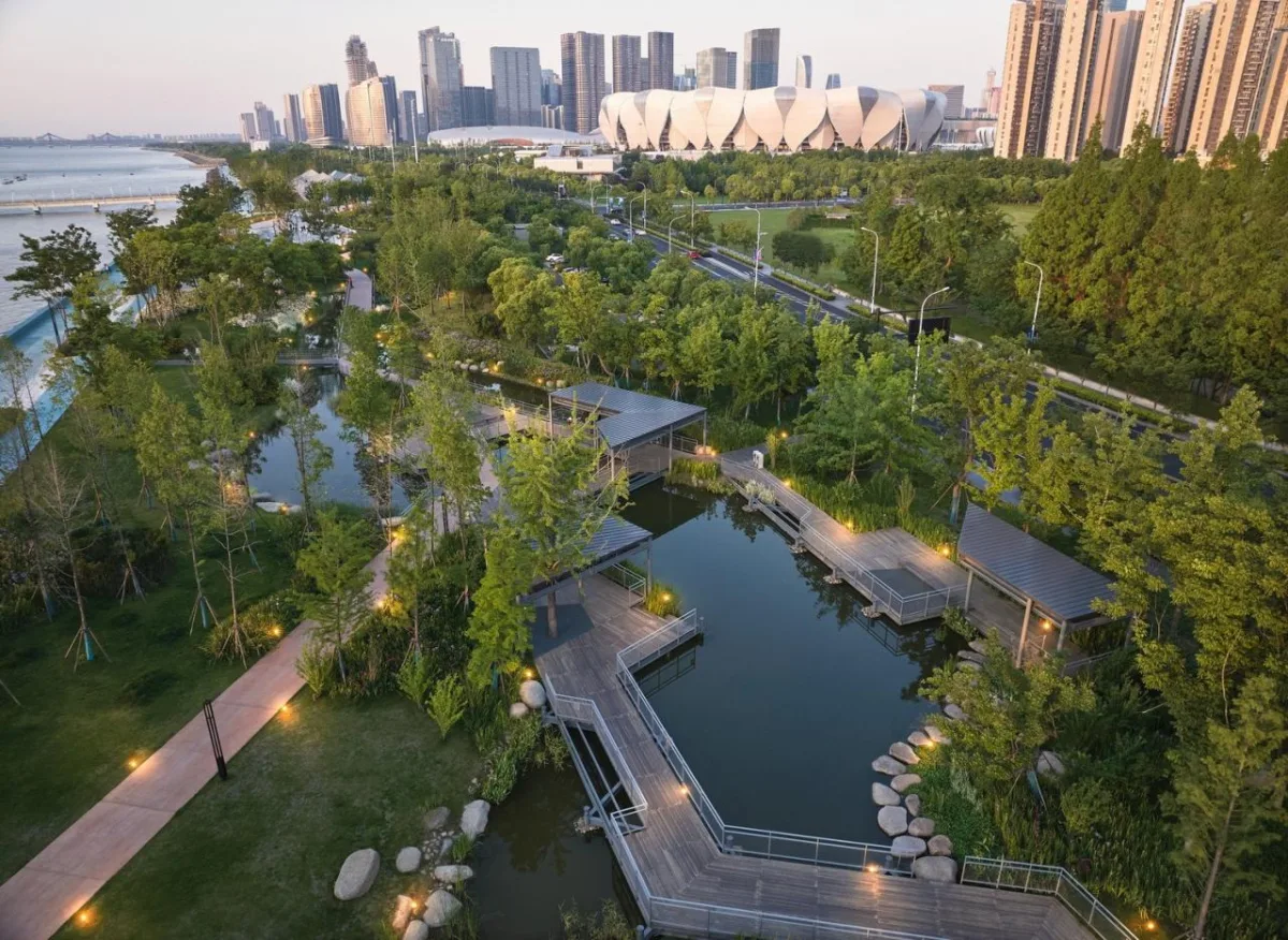 BIM建筑|杭州滨江公共空间·三桥亚运公园 / 同济原作设计工作室