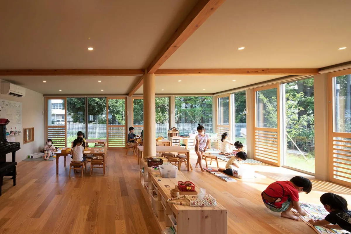 BIM建筑|大风车，鹿岛田托儿所 / TERRAIN architects