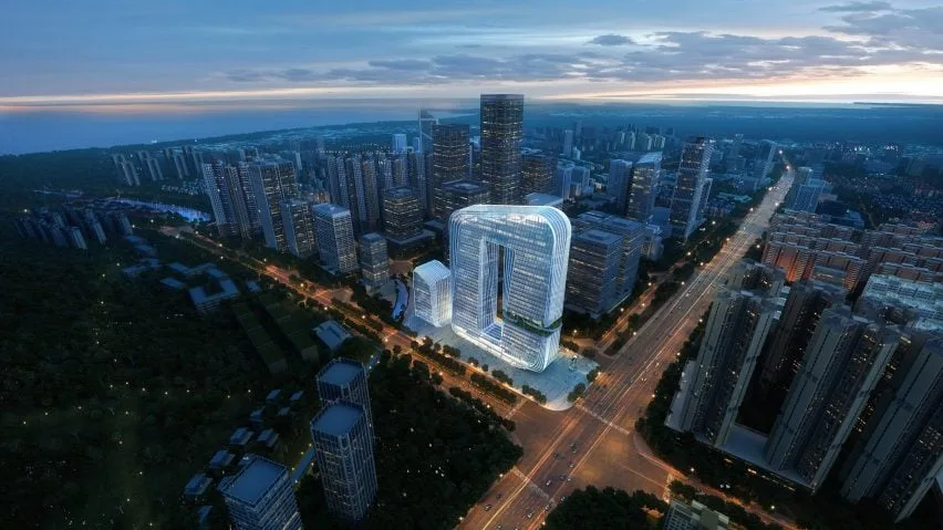 BIM建筑|凯达设计珠海拱形摩天大楼