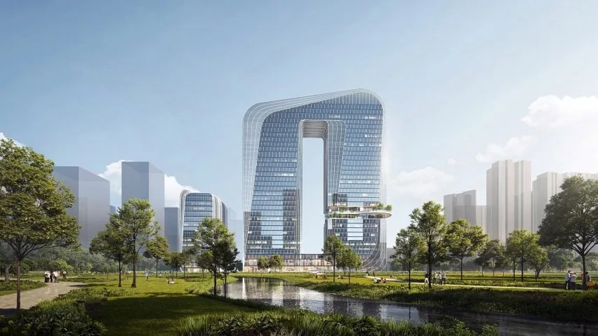 BIM建筑|凯达设计珠海拱形摩天大楼
