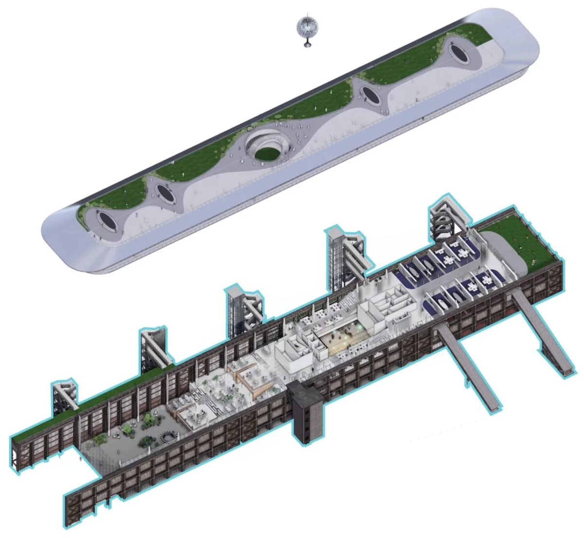 BIM建筑|方舟：上海张江水泥厂万米仓改造设计方案 / MAD