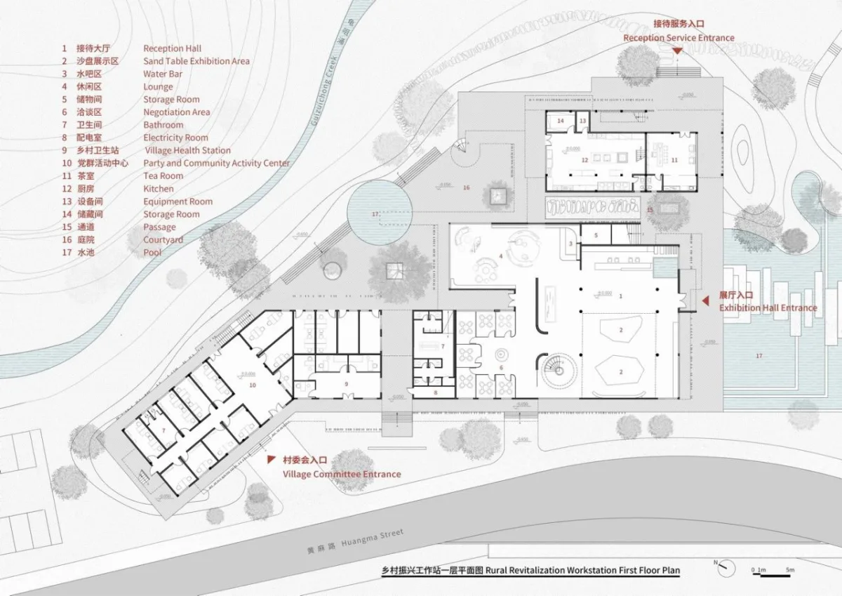 BIM建筑|多层面的“轻”：黄麻乡村振兴工作站与乡村会客厅 / 三文建筑