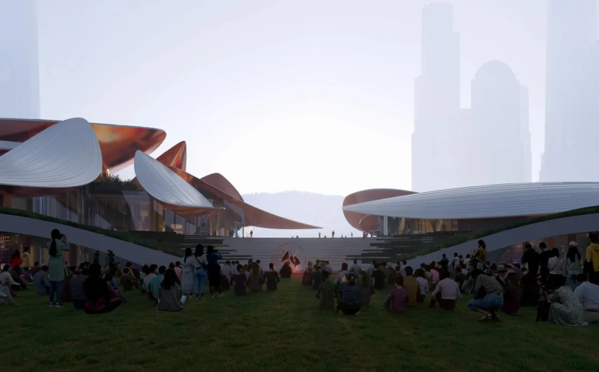 BIM建筑|安吉“两山”未来科技城文化艺术中心 / MAD马岩松新作
