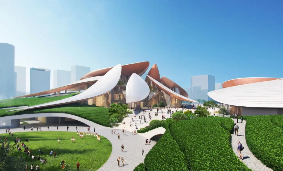 BIM建筑|安吉“两山”未来科技城文化艺术中心 / MAD马岩松新作