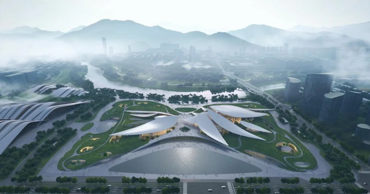 BIM建筑|安吉“两山”未来科技城文化艺术中心 / MAD马岩松新作