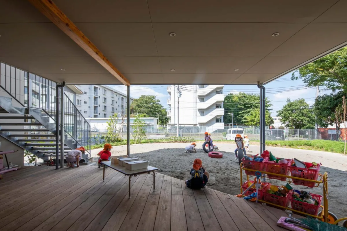 BIM建筑|大风车，鹿岛田托儿所 / TERRAIN architects