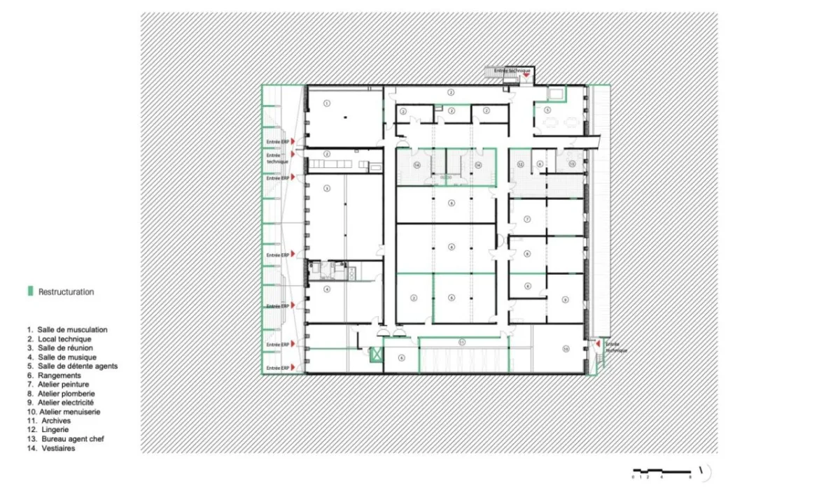 BIM建筑|Joliot-Curie 学校餐饮服务和学校生活中心 / Ateliers O-S architectes