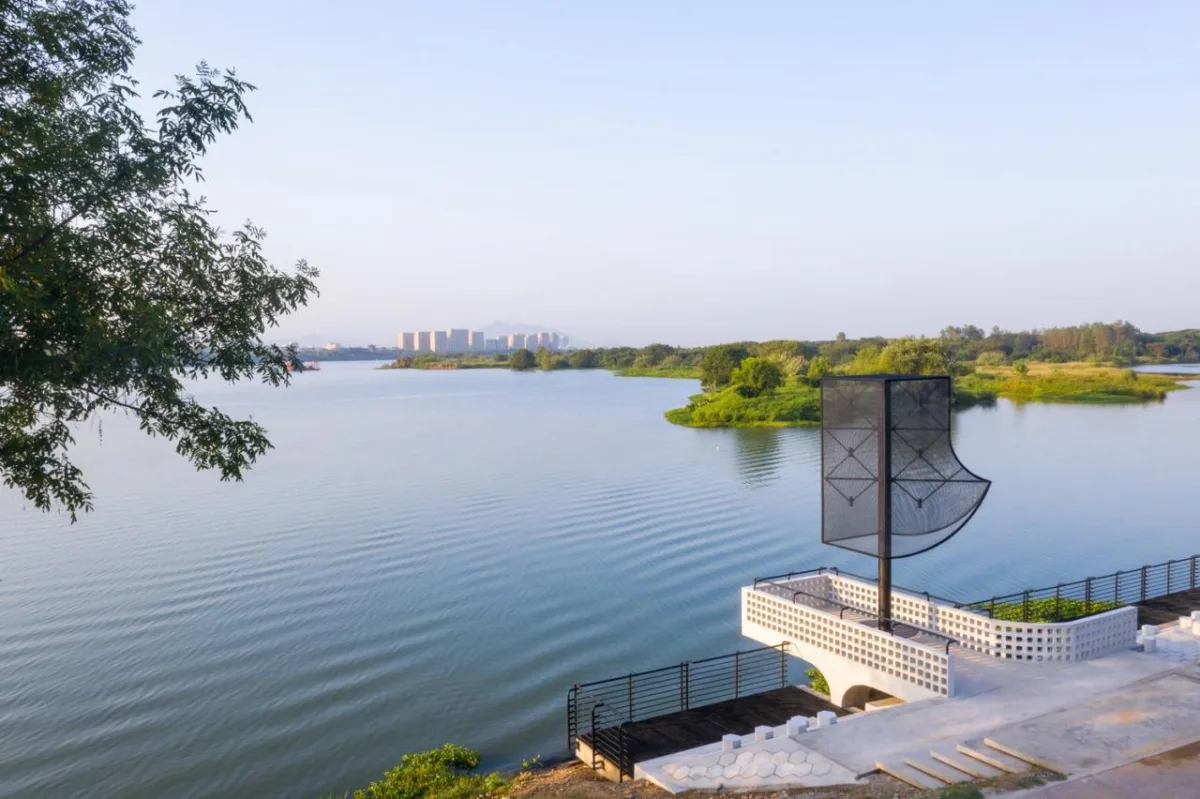 BIM建筑|‘起风了’装置，瀫石光河道护岸改造 / 华中科技大学建规学院 + 青·微舍工作室