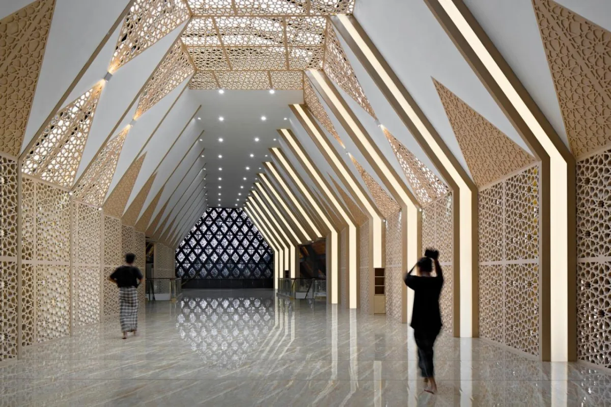 BIM建筑|镂空，让光照进清真寺 At-Taufik / JOSO
