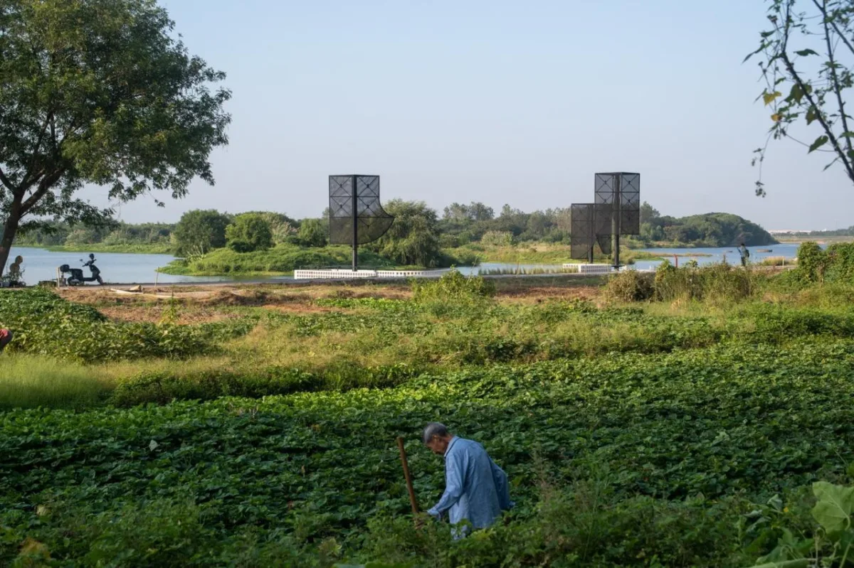BIM建筑|‘起风了’装置，瀫石光河道护岸改造 / 华中科技大学建规学院 + 青·微舍工作室
