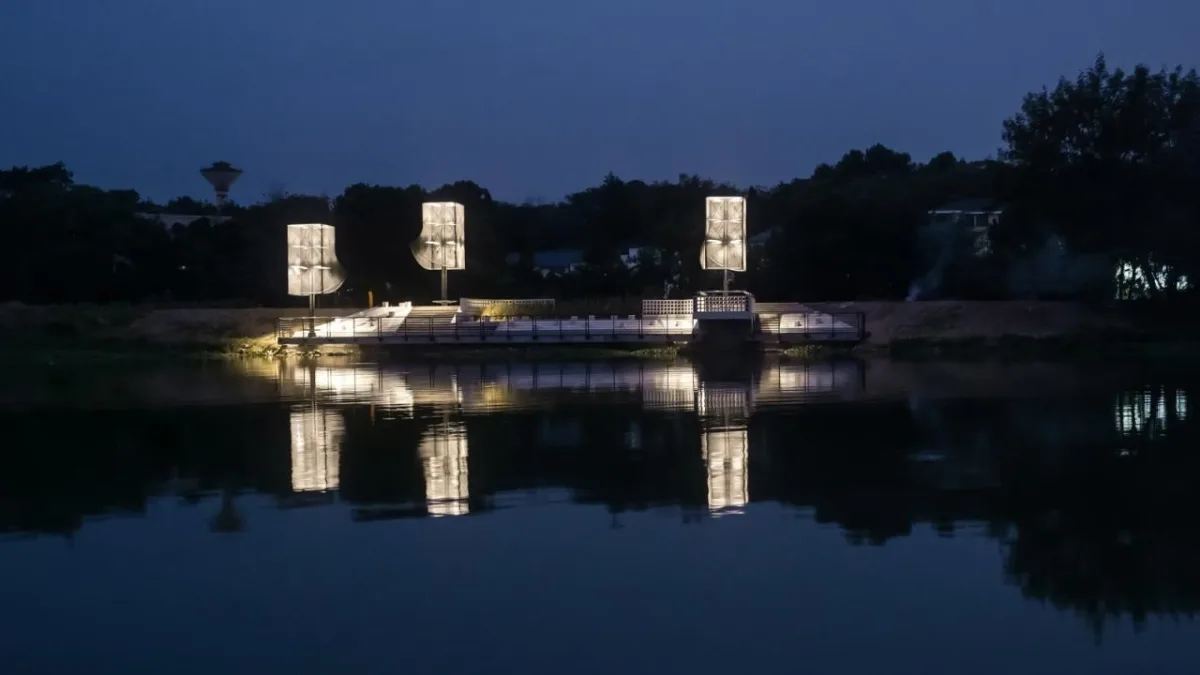 BIM建筑|‘起风了’装置，瀫石光河道护岸改造 / 华中科技大学建规学院 + 青·微舍工作室