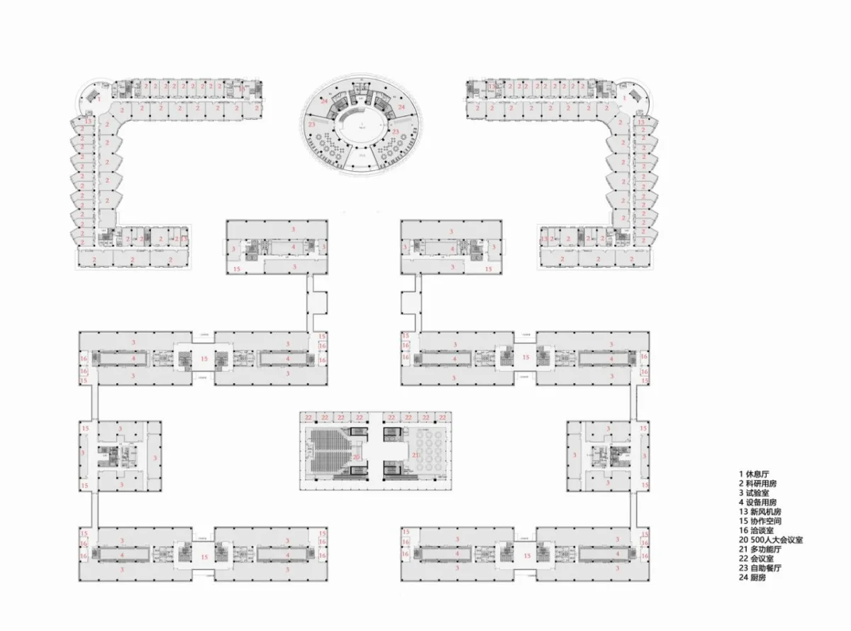 BIM建筑|中关村新兴产业前沿技术研究院 / 中科院建筑设计研究院有限公司