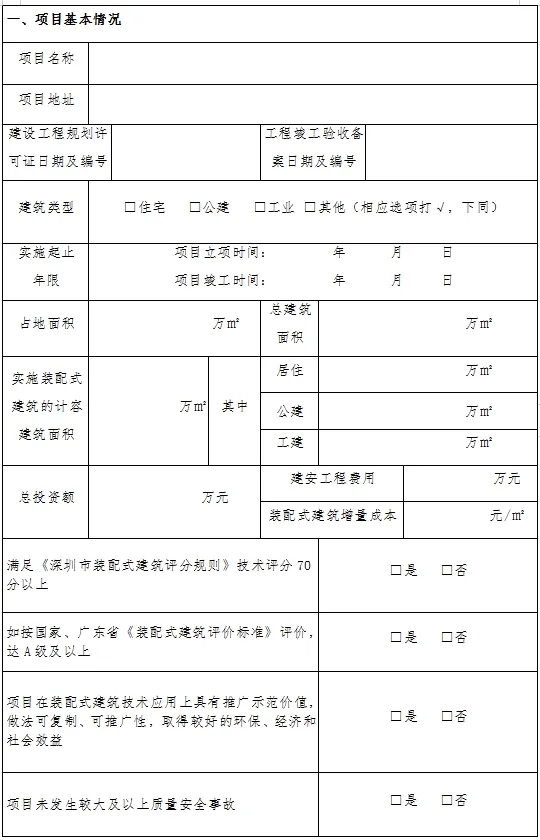 装配式政策|关于组织申报2023年《深圳市装配式建筑示范项目》的通知