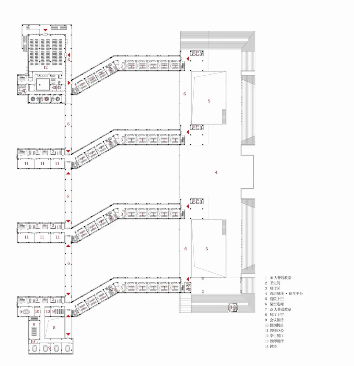 BIM建筑|渤海实验学校（基础教育部） / 中科院建筑设计研究院有限公司