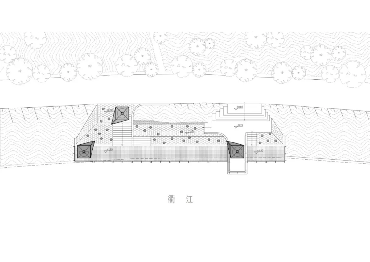 BIM建筑|‘起风了’装置，瀫石光河道护岸改造 / 华中科技大学建规学院 + 青·微舍工作室
