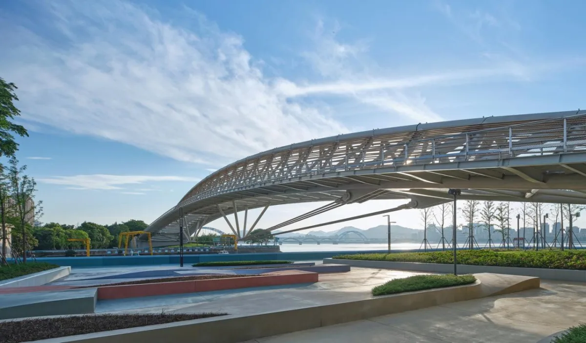 BIM建筑|杭州滨江公共空间·绸桥 / 同济原作设计工作室