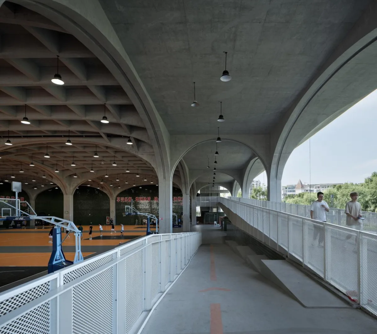BIM建筑|绍兴文理学院风雨操场 / 浙江大学建筑设计研究院