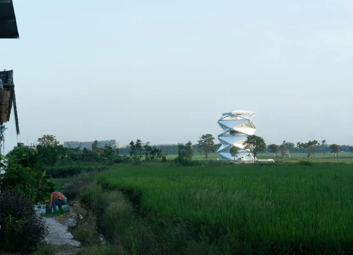BIM建筑|稻田上的灯塔 / 中国电建华东院林再国工作室