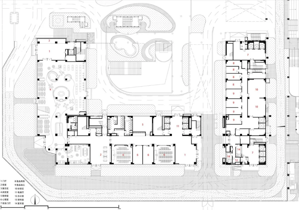 BIM建筑|西安高新第一中学（高中部）改扩建 / 中国建筑西北设计研究院 屈培青工作室