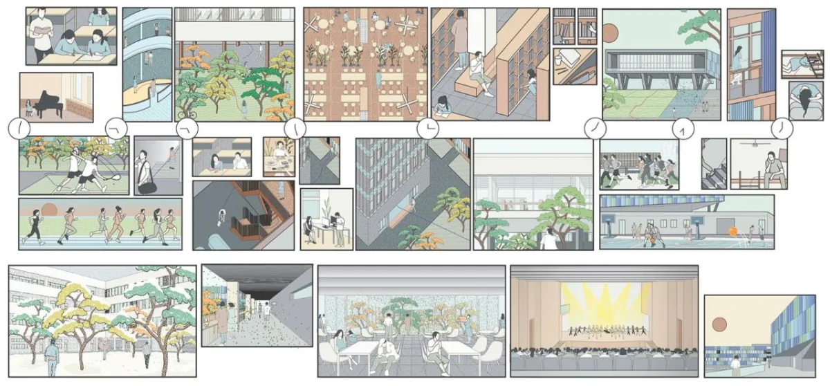 BIM建筑|宁波市古林职业高级中学：少年的无限剧本 / ARCHIS（如是）建筑设计事务所