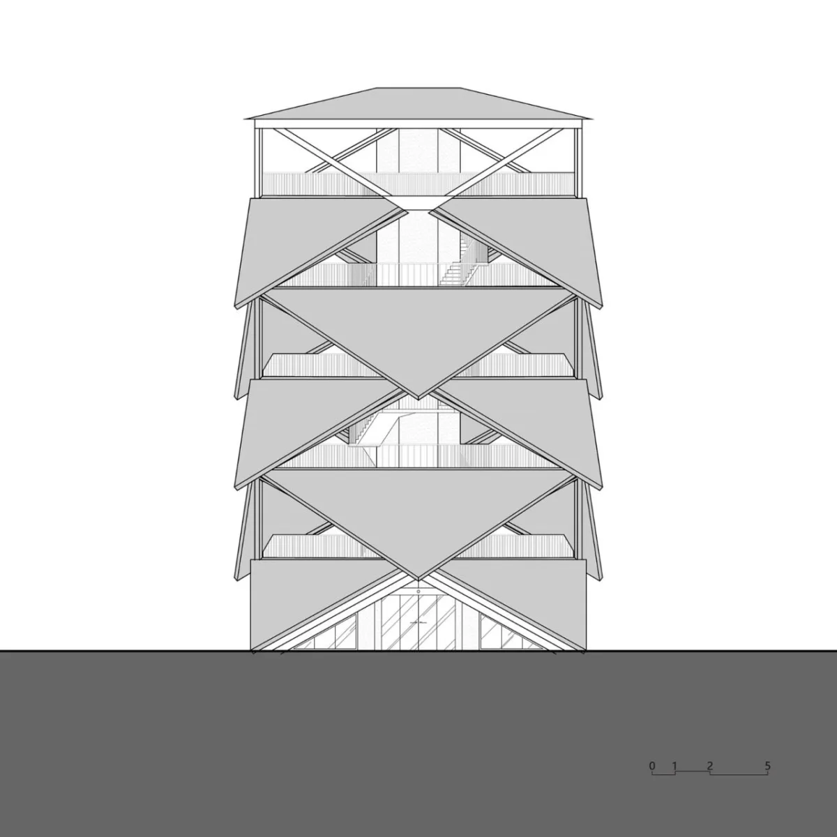 BIM建筑|稻田上的灯塔 / 中国电建华东院林再国工作室
