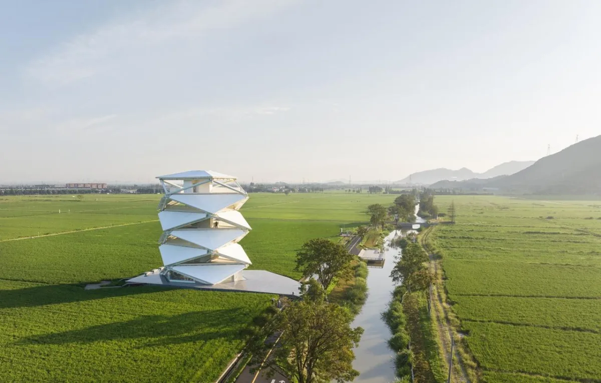 BIM建筑|稻田上的灯塔 / 中国电建华东院林再国工作室