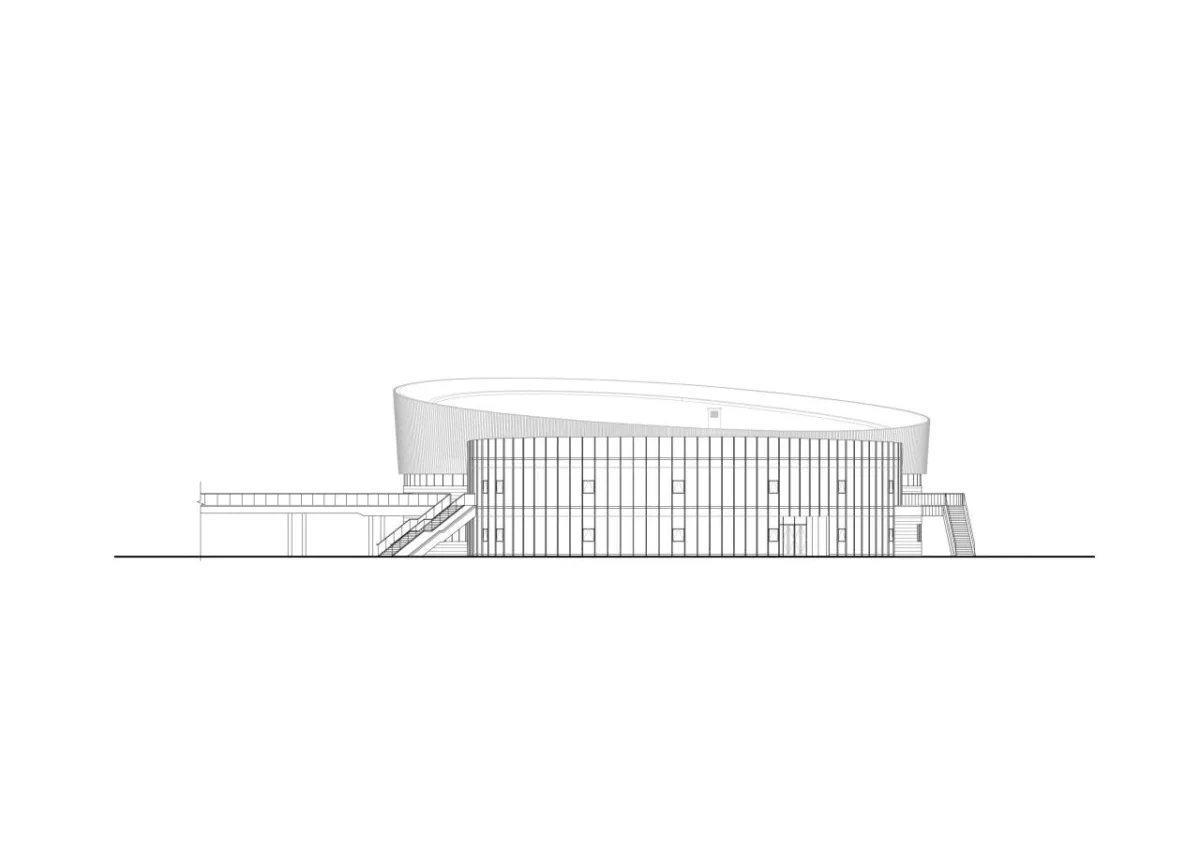 BIM建筑|上海三林懿德社区文体中心：“镶嵌”在社区当中的一站式“体育+”公园 / 三益中国