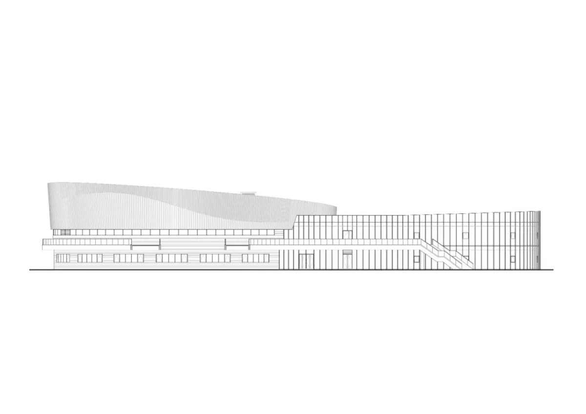 BIM建筑|上海三林懿德社区文体中心：“镶嵌”在社区当中的一站式“体育+”公园 / 三益中国