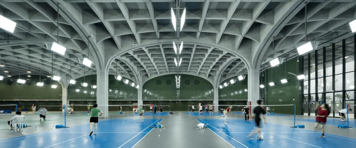 BIM建筑|绍兴文理学院风雨操场 / 浙江大学建筑设计研究院