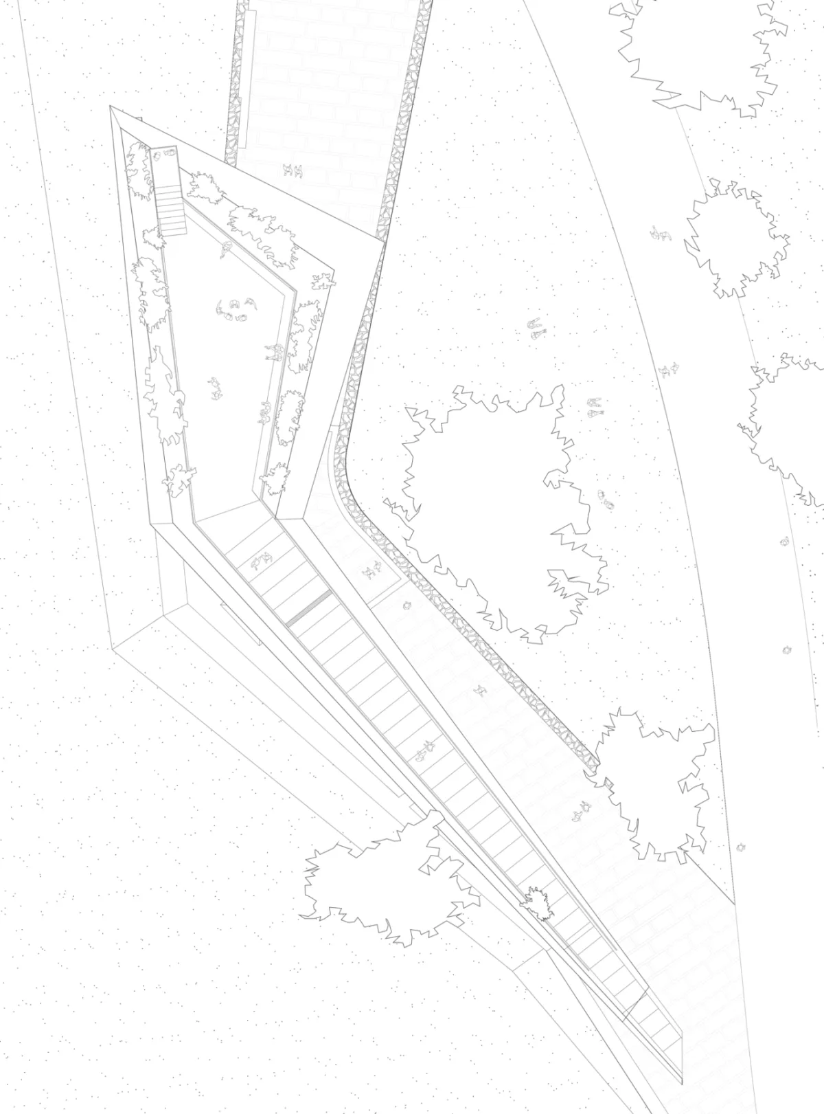 BIM建筑|微地形：大理洱海小邑庄生态驿站-孟凡浩 / line+建筑事务所
