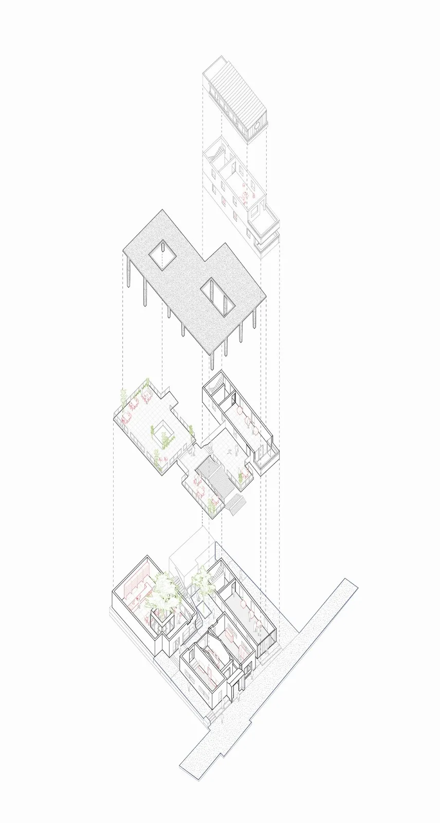 BIM建筑|村中村 / 迹·建筑事务所（TAO）