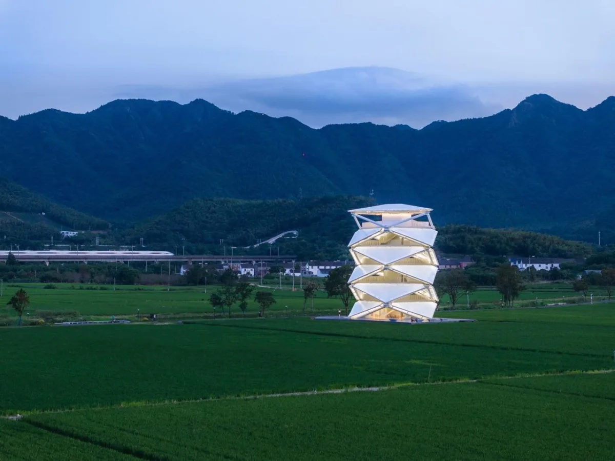 BIM建筑|稻田上的灯塔 / 中国电建华东院林再国工作室