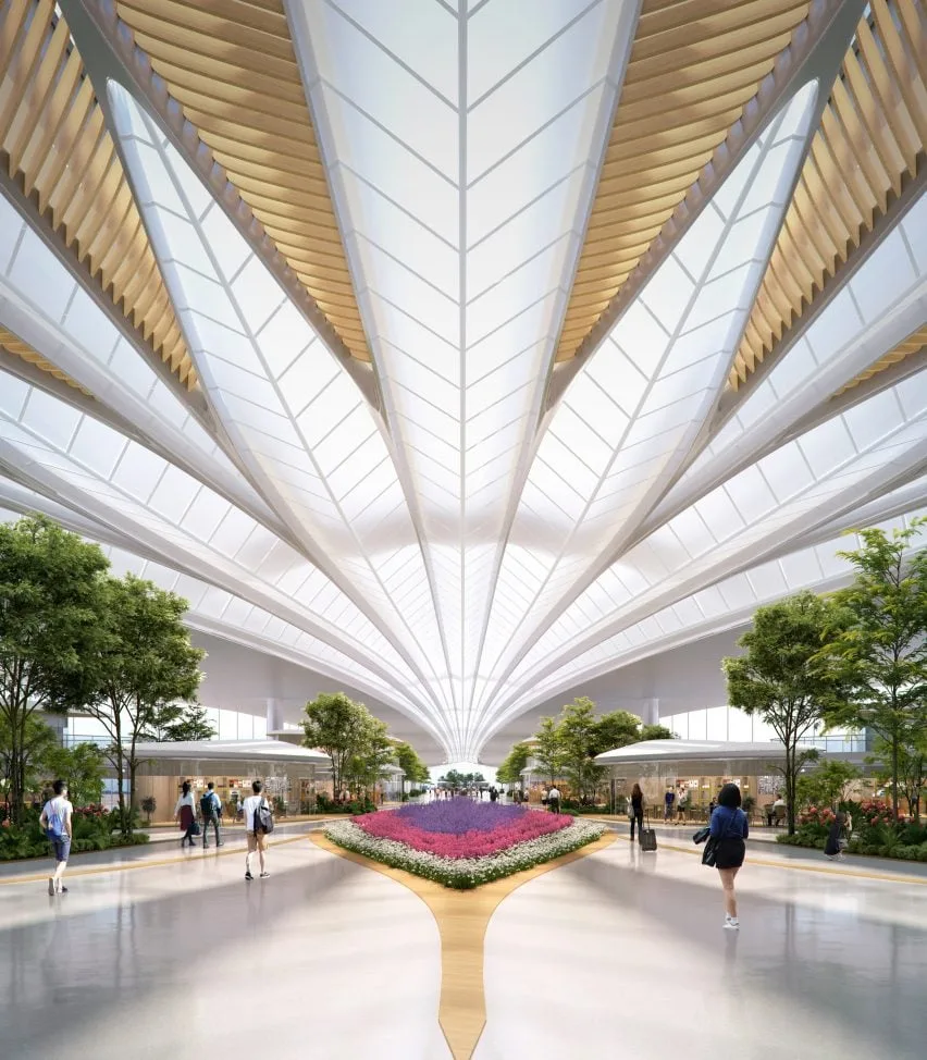 BIM建筑|MAD为长春机场设计羽毛状航站楼