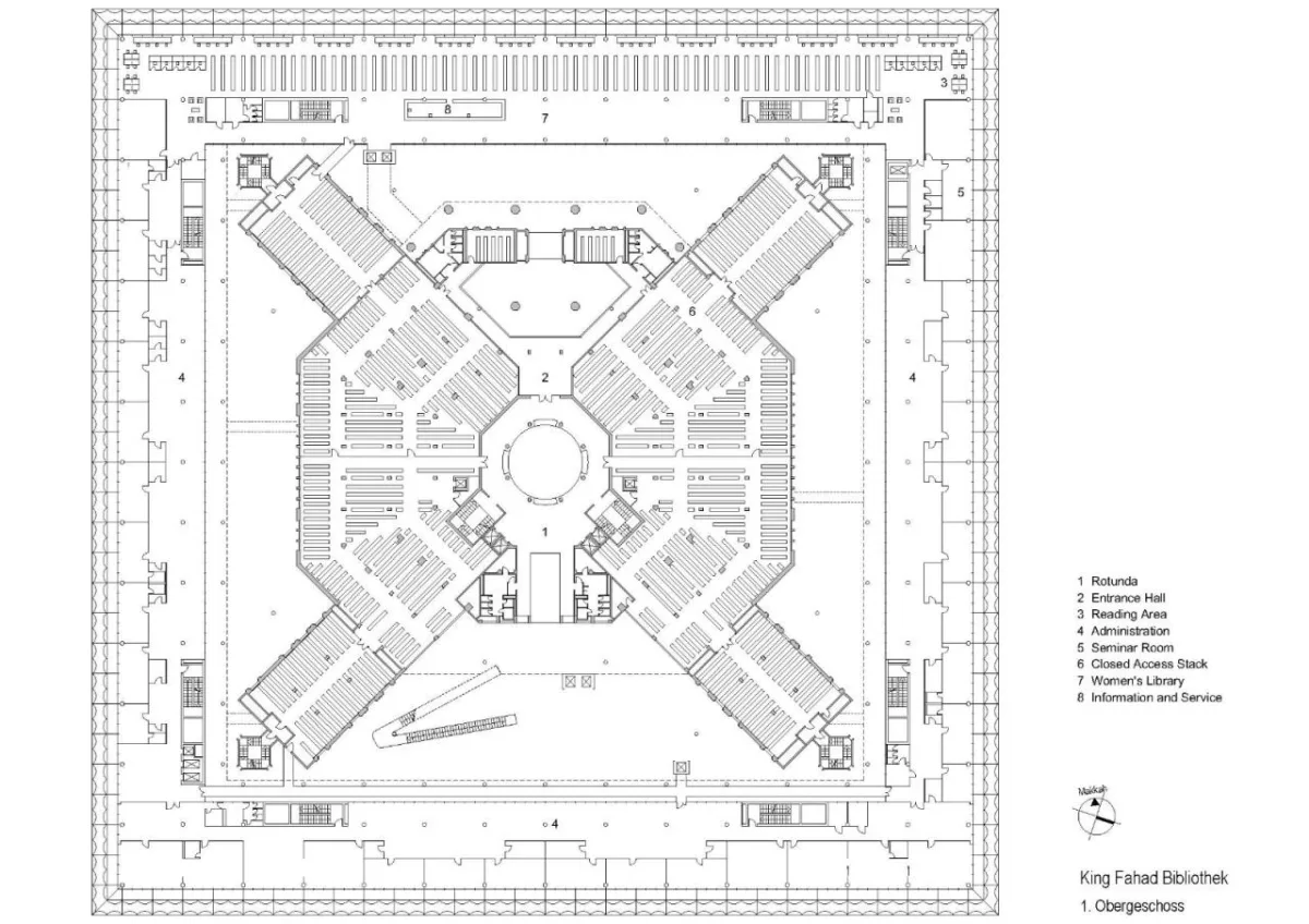 BIM建筑|沙特阿拉伯法赫德国王图书馆 / 盖博建筑设计事务所