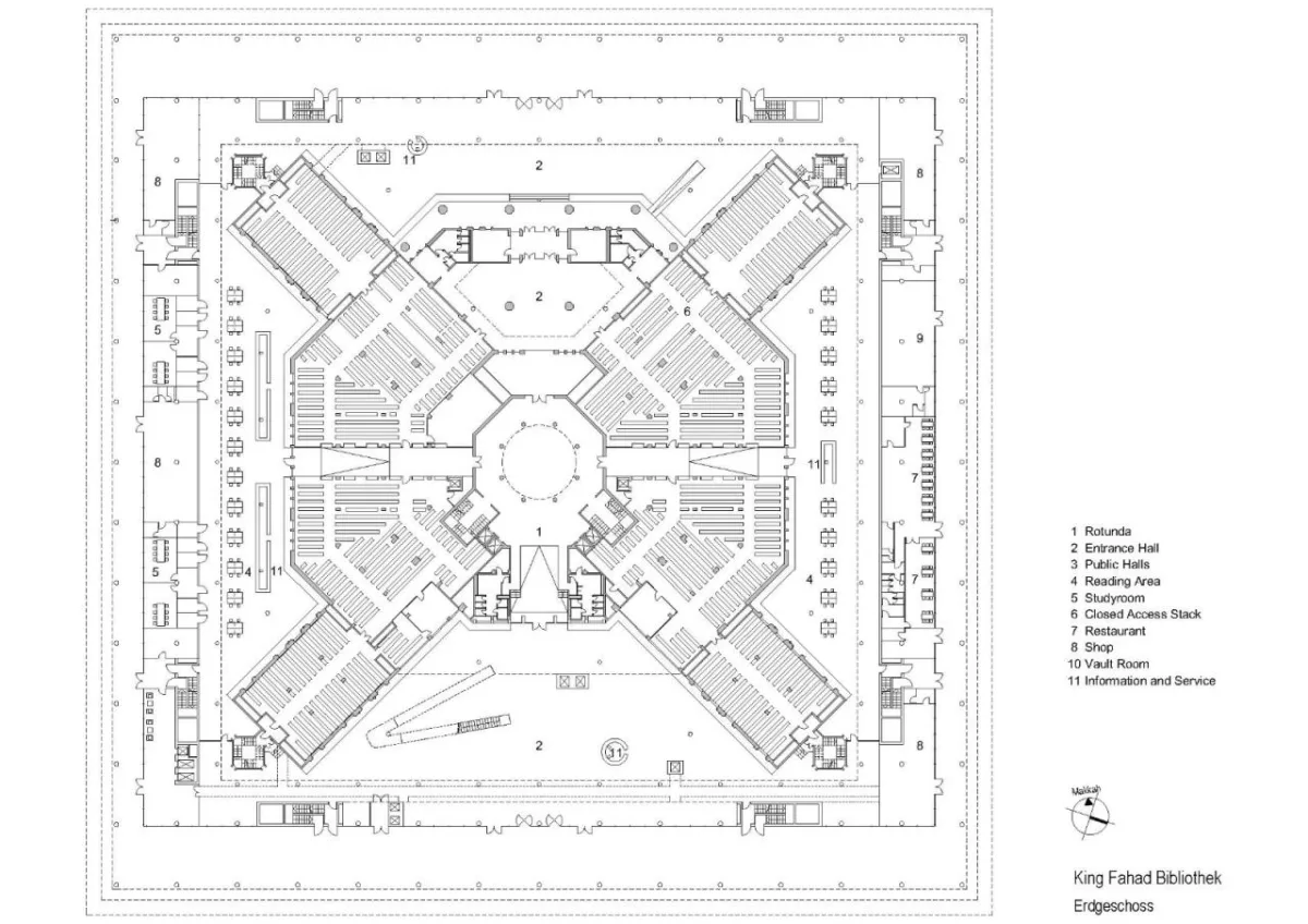 BIM建筑|沙特阿拉伯法赫德国王图书馆 / 盖博建筑设计事务所