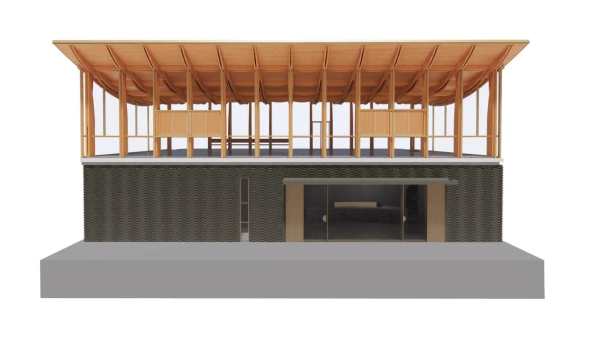 BIM建筑|交月亭 / 来建筑设计工作室
