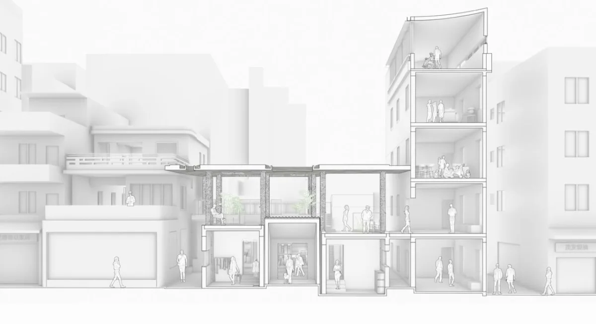 BIM建筑|村中村 / 迹·建筑事务所（TAO）