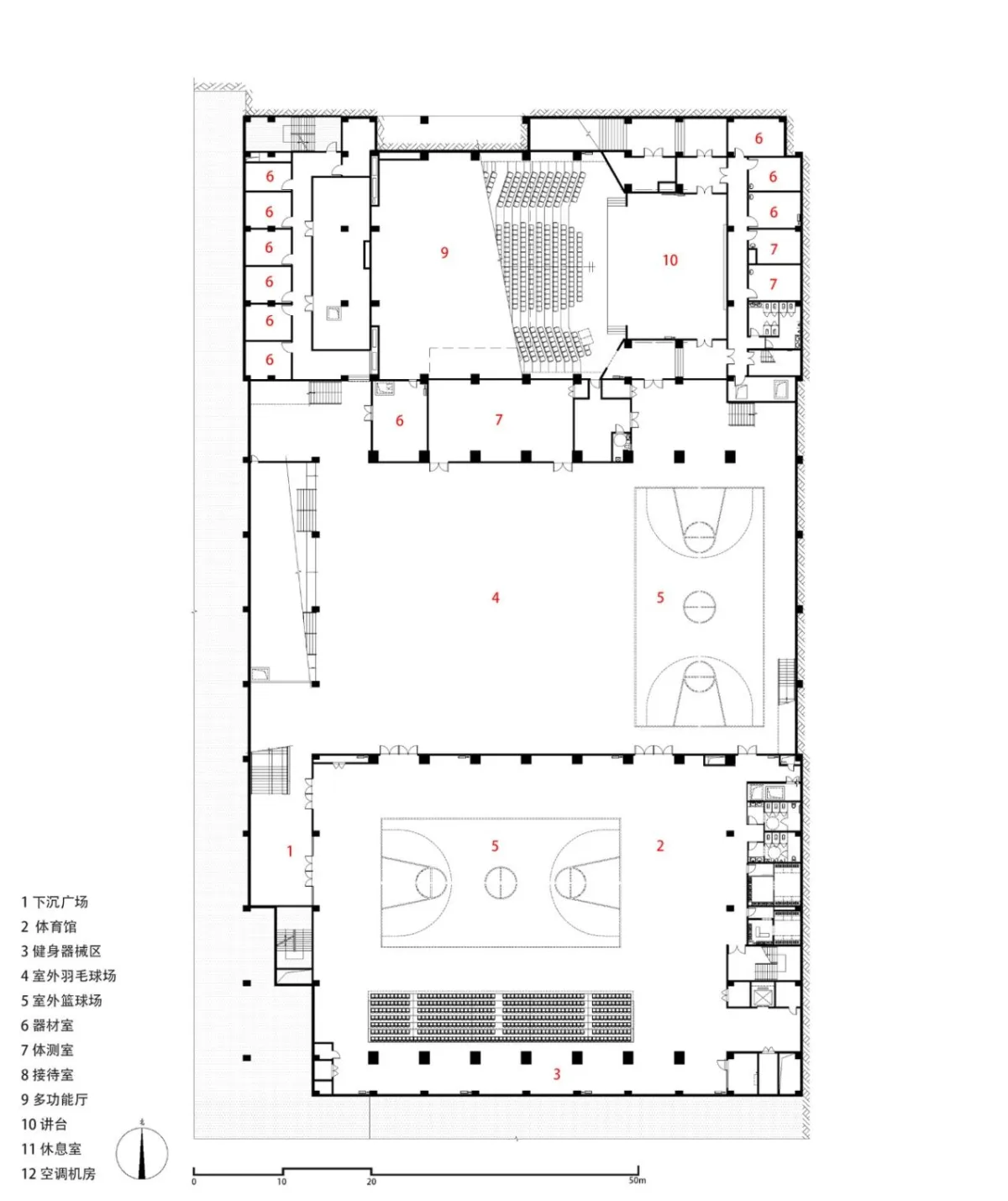 BIM建筑|西安高新第一中学（高中部）改扩建 / 中国建筑西北设计研究院 屈培青工作室