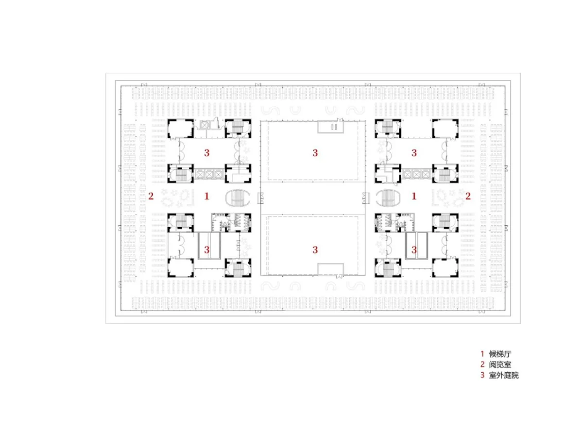 BIM建筑|中国民航大学宁河校区图书馆 / 同济原作工作室